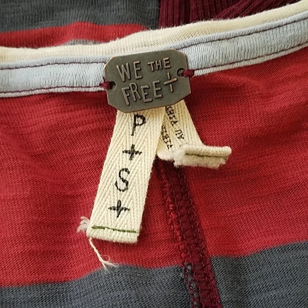 Free People‎ PS Kate longline striped rib tunic